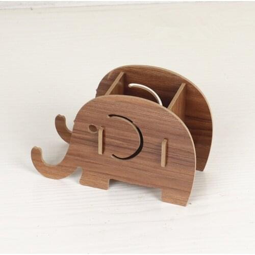 Elephant pen holder mobile phone one creative gift practical storage organizing appliances office helper
