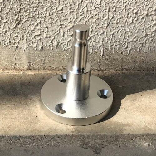 Dia. 12mm metal swiss type adapter with flat base (total height: 70mm) mini prism