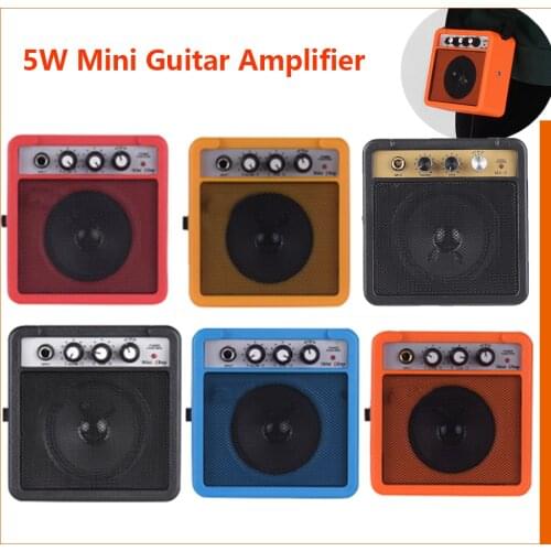 Mini Guitar Amplifier Guitar Amp With Back Clip Speaker Guitar Accessories For Acoustic Electric Guitar