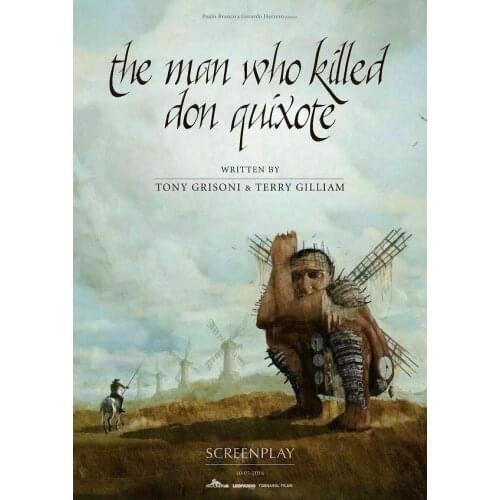 The Man Who Killed Don Quixote Movie Adam Driver Silk Fabric Wall Poster Art Decor Sticker Bright
