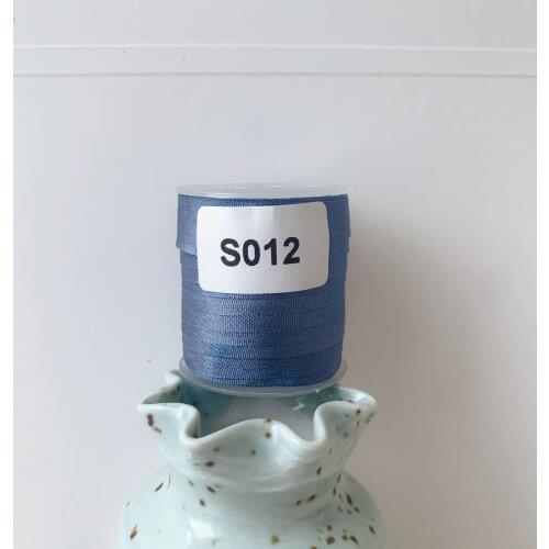 S012 A Roll Wholesale 2mm-36mm 100% Pure Silk Embroidery Ribbons Handcraft Supply Double Faced Thin Taffeta Silk Ribbon