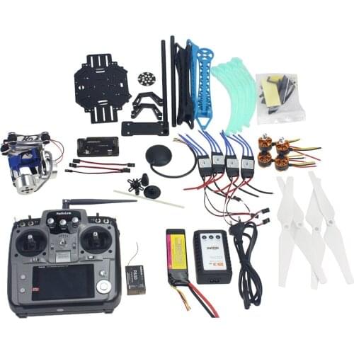 Full Kit RC Drone Quadrocopter Aircraft Kit 500mm Multi-Rotor Air Frame 6M GPS APM2.8 Flight Control GimbalF08151-J