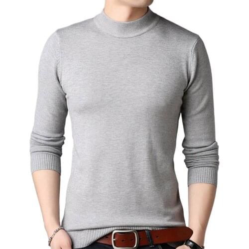 Casual Men Slim Sweatshirt Solid Color Long Sleeve O Neck Pullover Plus Size Knitted Sweater Spring Autumn New Fashion Men Tops