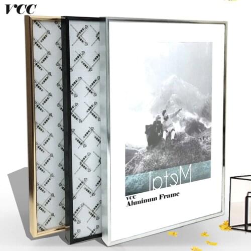Picture Frame Wall Art Classic Reinforce Aluminum A4 A3 Poster Frame For Wall Hanging Metal Photo Frame Certificate Frame