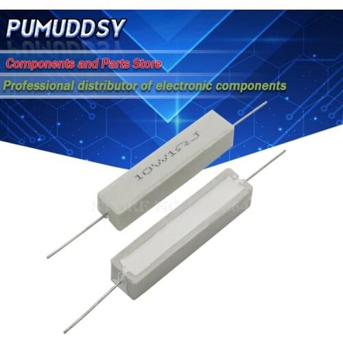 10PCS 10W Cement resistance resistor 10 15 20 25 ohm 10R 15R 20R 25R