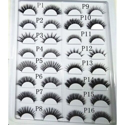 100% 3D Top Luxury Mink Lashes 40Pairs/lot Eyelashes Extension Custome boxes Mix Style Please Let Us Message About P Catalogue