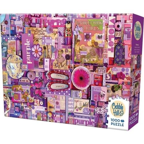 2018 New Cobble Hill The Rainbow Landscape Purple 1000PCS Jigsaw Puzzle Toys Fans Limited Jigsaw Puzzles Birthday Christmas Gift