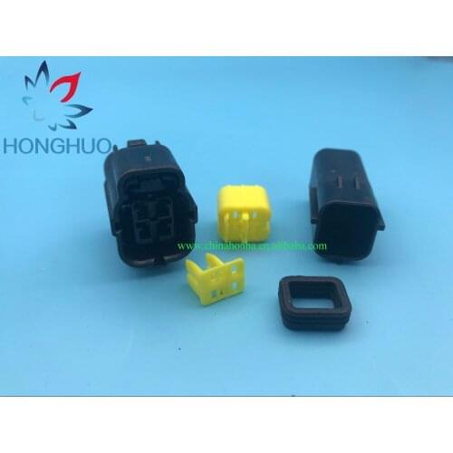 4 Pin Electrical Wire harness Connector oxygen sensor connector plug auto 4 ways cable Connector