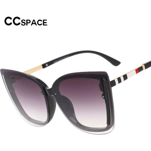 53307 Square Cat Eye Luxury Sunglasses Stripe Leg Brand Designer Fashion Men Women Shades Uv400 Vintage Glasses