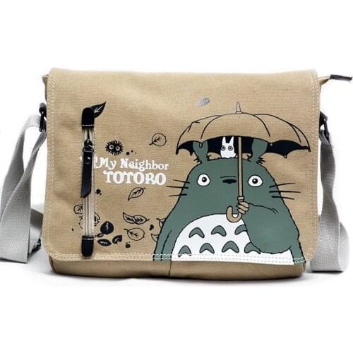 Anime shoulder bag Totoro cosplay shoulder bag new cotton canvas bag