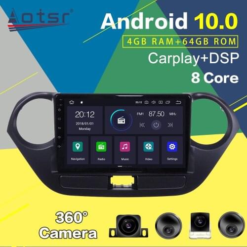 Car GPS Navigation For Hyundai I10 Car Multimedia Player 2013-2016 Android Screen Radio Tape Recorder Auto Stereo Head Unit DSP