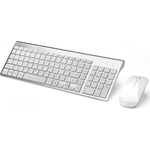 Wireless keyboard and mouse set ergonomic silent keyboard USB interface for Android Apple TV MAC