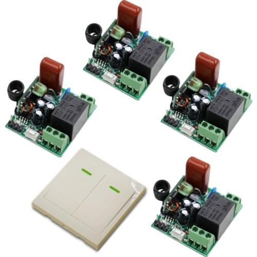 Mini Receiver Wireless Remote Control Switch Wall Panel Remote Transmitter Hall Bedroom Ceiling Lights Wall Lamps Smart Home