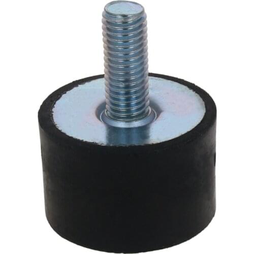 Mromax M8 Black Sliver Male Thread Anti Vibration Rubber Mount Car Bobbin Isolator Damper(VE)