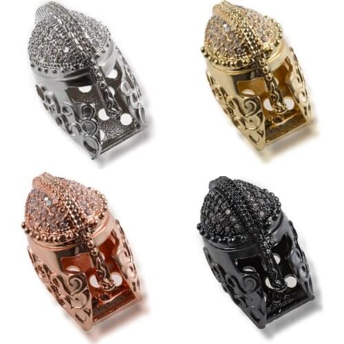 DIY Multi-color and Versatile Accessories Knight Helmet Necklace Earrings Bracelet Connector To Make Luxury Jewelry Accessories