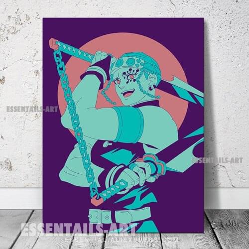 Uzui Tengen Demon Slayer Canvas Wall Art Painting Decor Bedroom Study studio print Living kid Room Home Decoration Prints