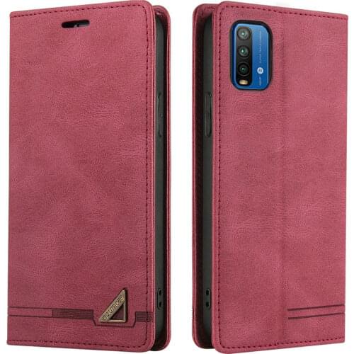 Redmi 9 T Power Flip Case Leather 360 Protect RFID Blocking Book Shell for Xiaomi Redmi 9T Case Red Mi T9 Redmi9 T Wallet Cover