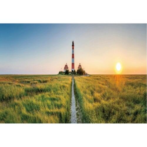 Landscape Backdrop Meadow and Lighthouse Scenery Party Photography Background Holiday Celebration Photo Booth Studio Decor