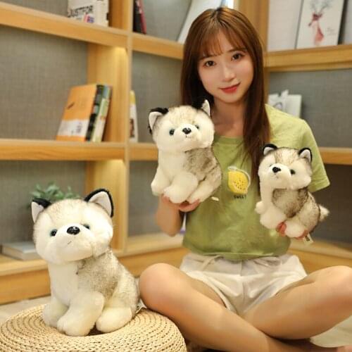 Lovely cartoon husky dog plush toy kids soothing dolls children soft toy birthday gift b2796