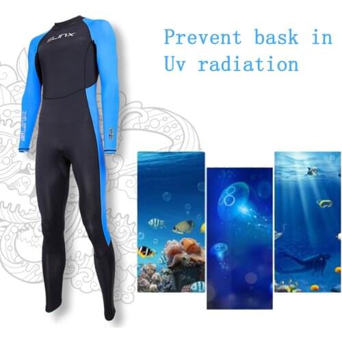 Men Women Wetsuit Rash Guard Full Body UV Protection for Diving Snorkeling