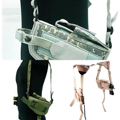 Adjustable Military Tactical Gun Accessories Shoulder Pistol Gun Holster Magazine Pouch with hook and loop Closure Wholesale