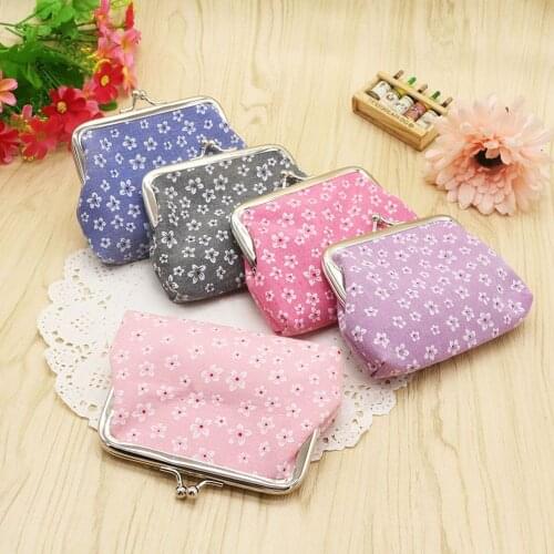 Flower Pattern Retro Wallet Female Purse Bag Women Wallets and Purses Vintage Short Wallets Coin Purse Women Small Wallet