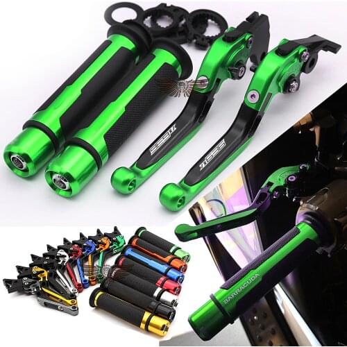 For Kawasaki Ninja ZX6R 636 ZX6RR ZX 6R ZX 6RR 2007-2018 Folding Extendable Motorcycle Brake Clutch Levers Handlebar Hand Grips
