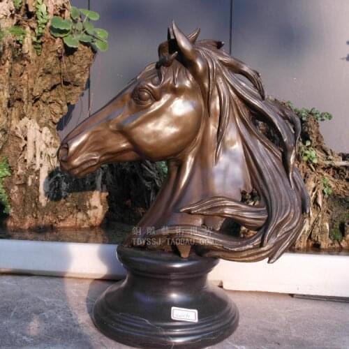 Old antique Bronze Arts & Crafts Gangnam horse sculpture decoration copper sculpture crafts home accessories gift bronze statue
