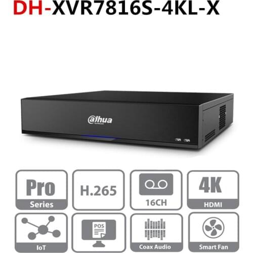 Original Dahua Multi-Language version DVR XVR 16 Channel Penta-brid 4K H.265 2U Digital Video Recorder SeriesPro XVR7816S-4KL-X