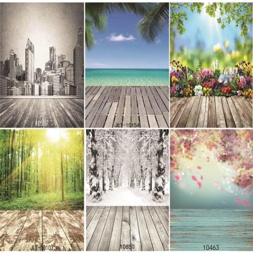 Vinyl Custom Photography Backdrops Prop Wooden Planks Photography Background JL-28