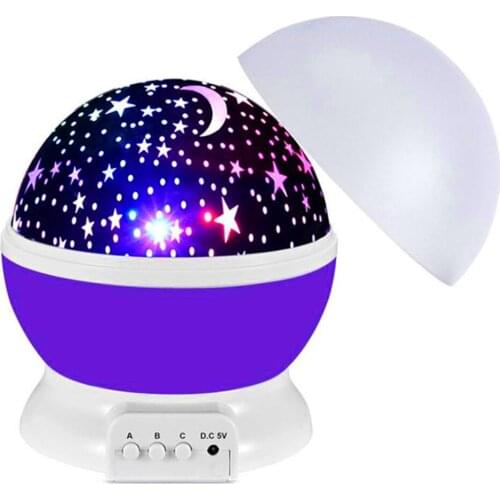 Star Starry Sky LED Night Light Projector Moon Lamp Battery USB power fairy Christmas Party Projection Lamp for Children Gift