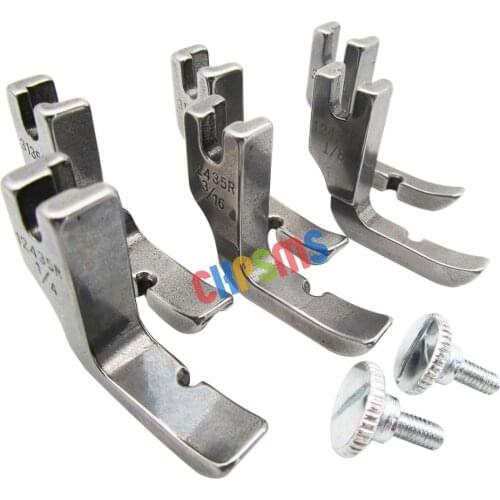 1SET#KP-PF-P6 6PCS Left&Right Zipper PIPING FOOT FOR JUKI TL98E TL98Q SEWING MACHINE