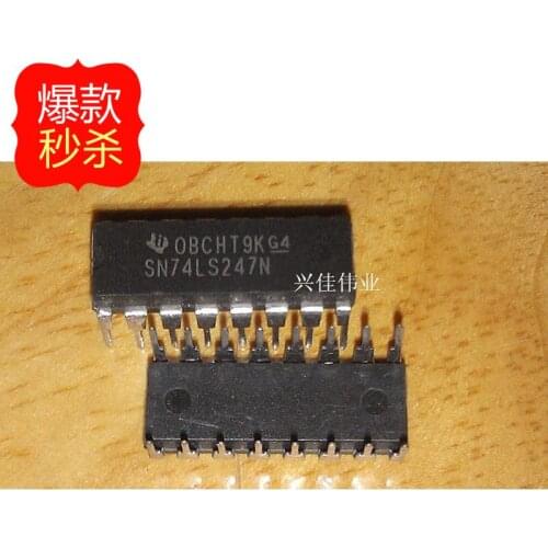 10PCS New original authentic 74LS247 SN74LS247N HD74LS247P DIP16 drive