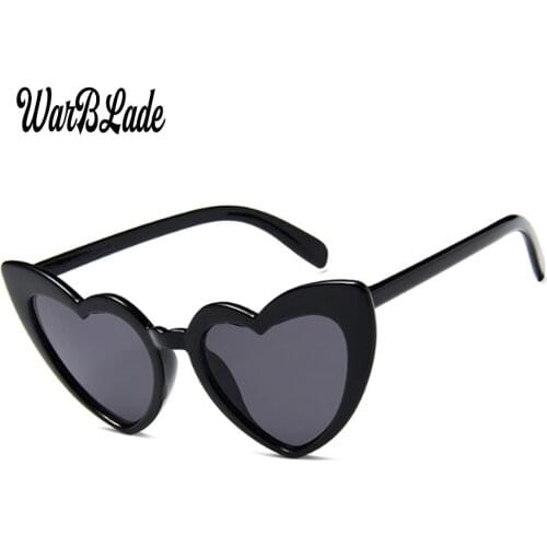 2018 New Heart Sunglasses Women Cute Sunglasses Women Brand Designer Vintage Colorful Cat Eye Sun Glasses Ladies Party Oculos