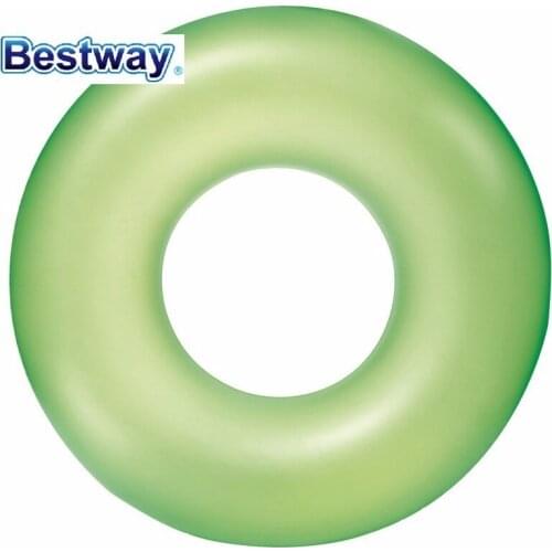4 Pieces Of 36024 Bestway 76cm Frosted Neon Swim Ring 30" Bright Color Floating Ring Swimming Ring