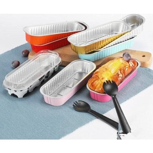 50pcs Net red cake box baking mold aluminum foil tin paper cup color diy handmade favors packaging pastry dessert cups with lids