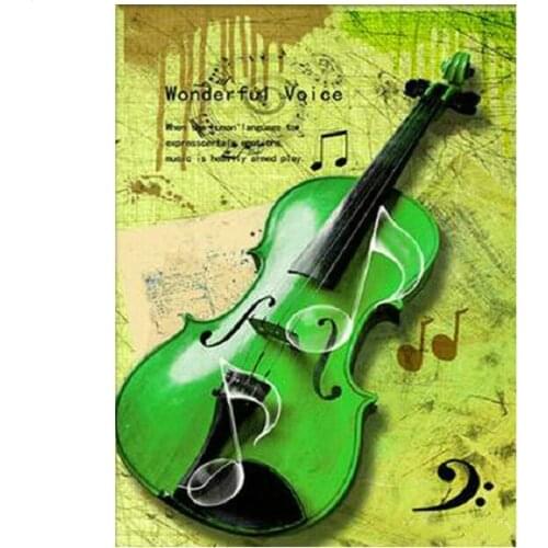 5D DIY Diamond Painting Cross Stitch Guitar music Full Drill Square Rhinestones Mosaic Diamond Embroidery full round sticker