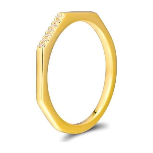 Shine Multifaceted Rings 100% Authentic 925 Sterling-Silver-Jewelry Free Shipping