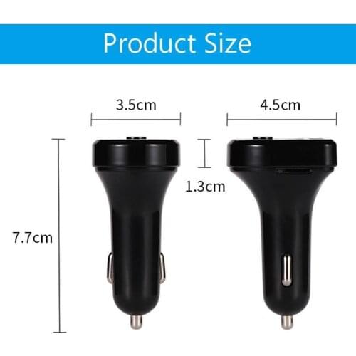 Bluetooth 5.0 FM Transmitter Car Kit MP3 Modulator Dual USB Audio Wireless Fast 3.1A Player Charger Receiver Handsfree S7O1