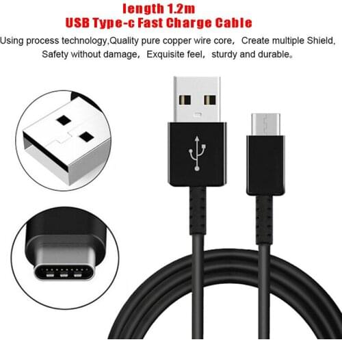 Fast Charger for Samsung S8 S9 Travel Adapter Cable Note 8 9 S8 S9 Plus 9V1.67A 1.2m USB Cable Adaptive Charging