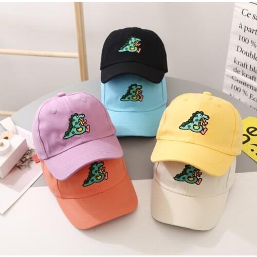 Doitbest Baby Child Baseball Cap spring Hip Hop summer sun kids Hats Green dinosaur Boys Girls Caps snapback hat gorras