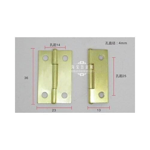 Hardware supplies Hinges Furniture Accessories Jewelry Boxes Hinge Furniture Fittings Gold gift box 36mmX23mmX0.7mm