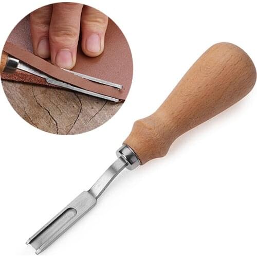 French Style Leather Edge Beveler for hadwork Cutting Skiving Trimming for leather Edge Cutting Knife for Leather Craft Tool