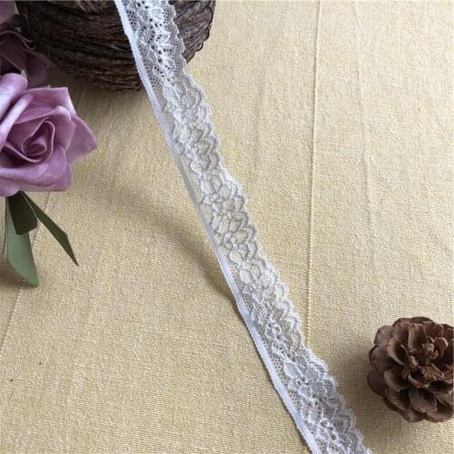 Lace ribbon S1878 lovers elastic lace trim for clothing fabric applique wedding dress sewing accessories trimmings2cm