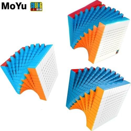 MoYu Meilong 12x12 11x11 10x10 Magic Cube CubingClassroom Meilong Puzzle Stickerless stickers Meilong kids baby cube