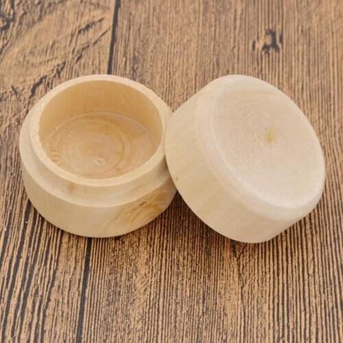 Mini Round Pine Wood Ring Jewelry Trinket Soap Box Storage Container Gift Case Round jewelry trinkets soap box storage container