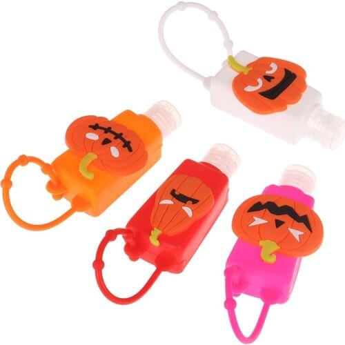 Refillable Bottle Silicone Hand Sanitizer Perfume Holder Mini Cute Empty Bottle Halloween Hand Sanitizer Bottles