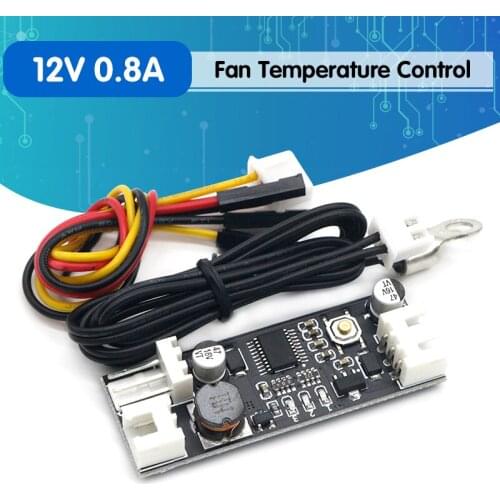 12V 0.8A DC PWM 2-3 Single Wire Fan Temperature Control Speed Controller Chassis Computer Noise Reduction Module NTC B50K 3950