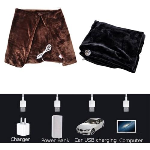 USB Soft Heated Shawl Winter Electric Warming Neck Shoulder Heating Blanket Pad B88