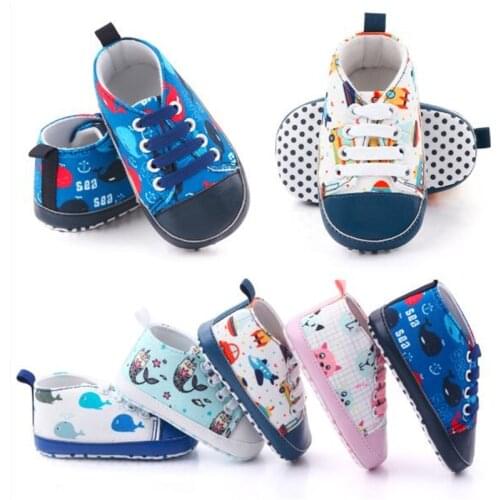 New Spring Autumn Baby Casual Shoes Infants Canvas First Walkers Soft Bottom Anti-slip Baby Shoes